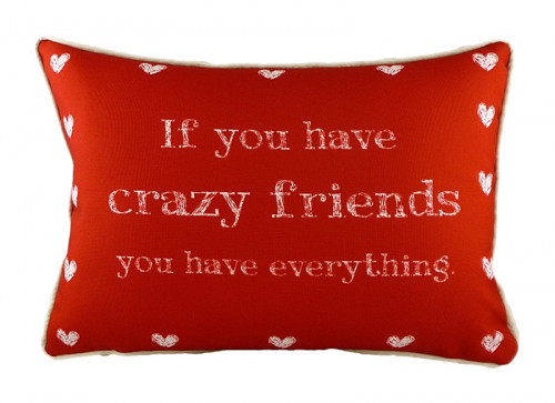 подушка с надписью crazy friends в Прокопьевске