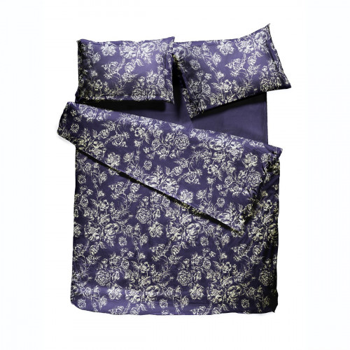 комплект постельного белья decoflux сатин евро peony indigo в Прокопьевске