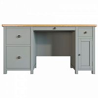 большой рабочий стол jules verne с узкой и широкой тумбами серый в Прокопьевске