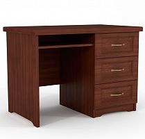 стол компьютерный с тумбой ясень-старая вишня 100х60х75 коричневый в Прокопьевске