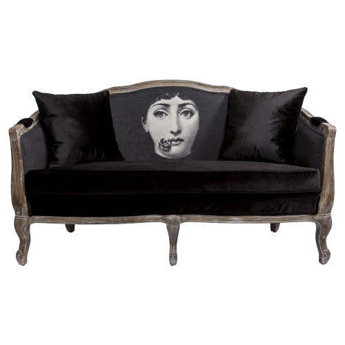 диван «комплимент» fornasetti прямой черный в Прокопьевске