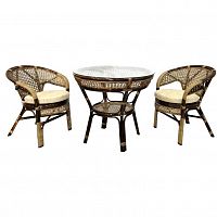 обеденный комплект lunch-2 на 2 персоны, коричневый в Прокопьевске