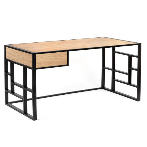 рабочий стол millenium lite 2 black светлый дуб в Прокопьевске