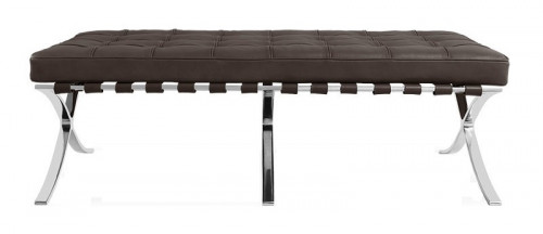 оттоманка barcelona кожа класса премиум коричневая в Прокопьевске