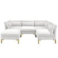 диван zara sectional угловой белый в Прокопьевске
