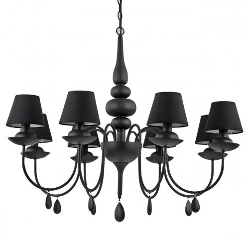 подвесная люстра ideal lux blanche sp8 nero в Прокопьевске