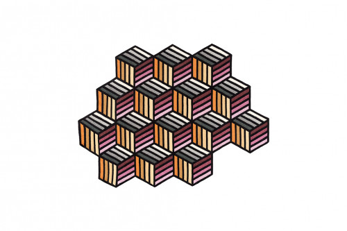 ковер parquet hexagon orange 203x153 от gan в Прокопьевске