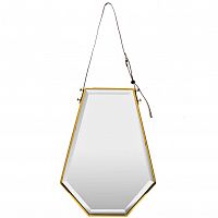 зеркало на ремне золотое шестиугольное 50х67 см в Прокопьевске