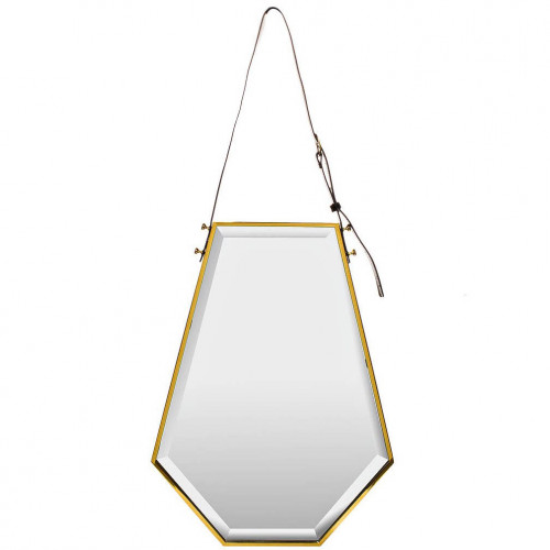 зеркало на ремне золотое шестиугольное 50х67 см в Прокопьевске