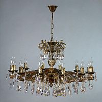подвесная люстра ambiente leon 2128/12 pb tear drop бронза в Прокопьевске