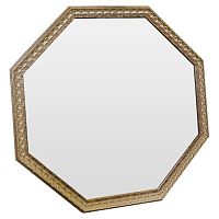 зеркало восьмиугольное золотое с резьбой golden light в Прокопьевске