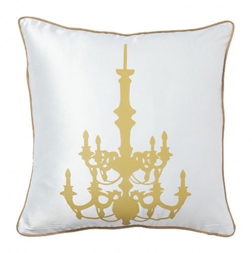 подушка с золотым канделябром chandelier white в Прокопьевске