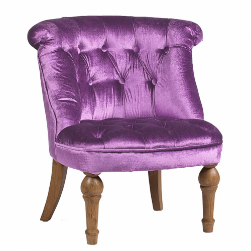 кресло sophie tufted slipper chair лиловое в Прокопьевске