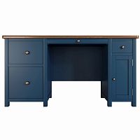 большой рабочий стол jules verne с узкой тумбой синий в Прокопьевске