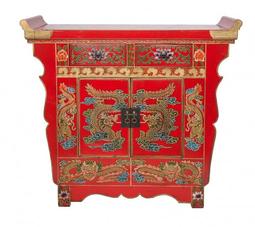 комод двухдверный золотой век красный в Прокопьевске