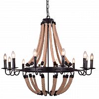 подвесная люстра arte lamp marsiglia a8956lm-12bk черная в Прокопьевске