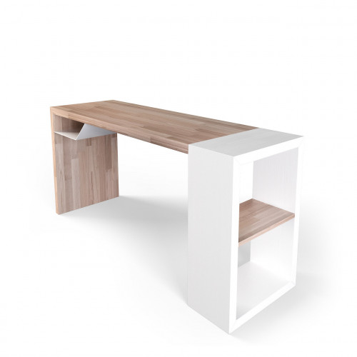 стол рабочий письменный белый ecocomb-5 в Прокопьевске