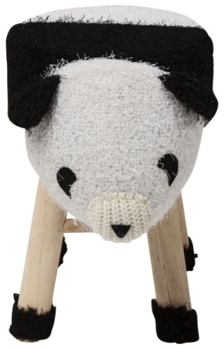 kare design пуф panda, коллекция "панда" 40*35*27, полиэстер, полиуретан, сосна, белый в Прокопьевске