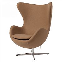 кресло egg chair темно-бежевое в Прокопьевске