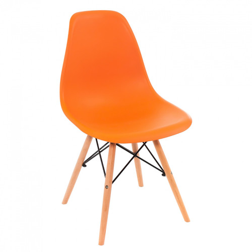 стул деревянный eames pc-015 оранжевый в Прокопьевске