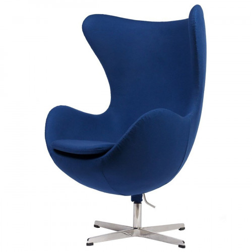 кресло egg chair кашемир синее в Прокопьевске