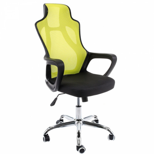 кресло компьютерное local черное-зеленое в Прокопьевске