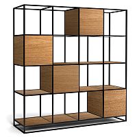 стеллаж kvadra 4 black темный дуб в Прокопьевске