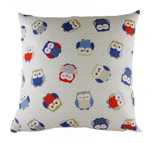 подушка с принтом owl print blue в Прокопьевске