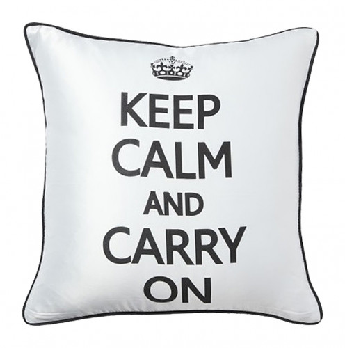 подушка с надписью keep calm and carry on в Прокопьевске