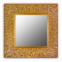 зеркало золотое квадратное 74х74 см с декором коралл coral в Прокопьевске