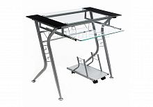 компьютерный стол beril чёрный, серебро в Прокопьевске