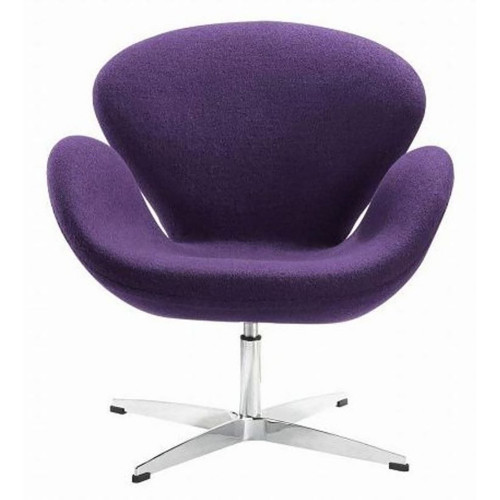 кресло swan chair шерсть фиолетовое в Прокопьевске