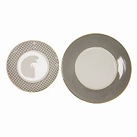 комплект тарелок siera серый в Прокопьевске