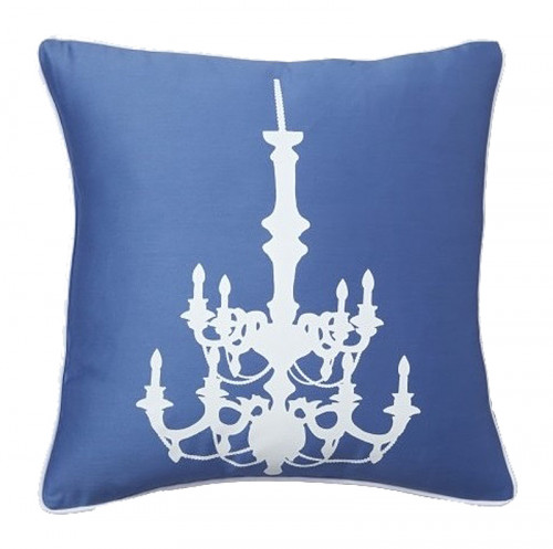 подушка с рисунком канделябра chandelier diamond-blue в Прокопьевске