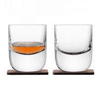 набор из 2 стаканов renfrew whisky с деревянными подставками 270 мл в Прокопьевске