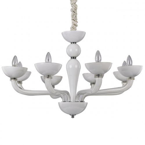 подвесная люстра ideal lux casanova sp8 bianco в Прокопьевске