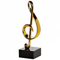 статуэтка скрипичный ключ золотая 17х10х33 в Прокопьевске