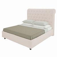 кровать подростковая с мягкой спинкой 140х200 светло-бежевая sweet dreams в Прокопьевске