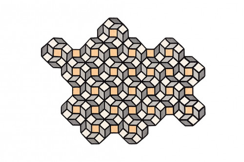 ковер parquet rhomb yellow 254x195 от gan в Прокопьевске