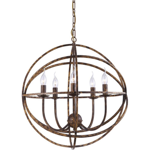 подвесная люстра arte lamp kopernik a1703sp-5br в Прокопьевске