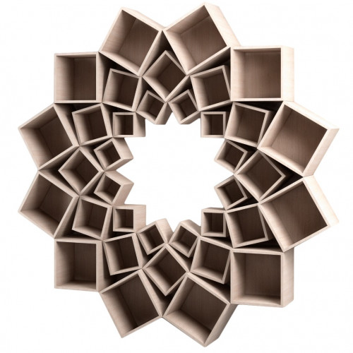 стеллаж лотос 3 круга беленый дуб от odingeniy в Прокопьевске