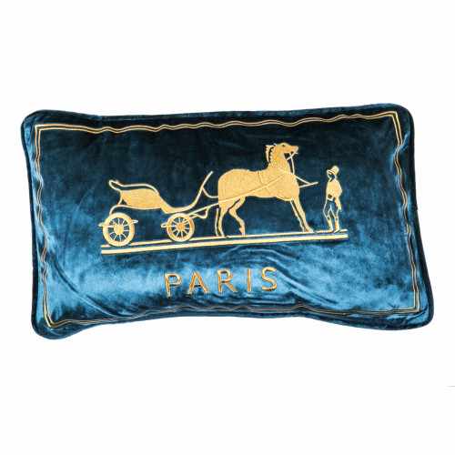 декоративная подушка old paris синий в Прокопьевске
