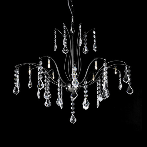 люстра md61005-8a от illuminati прозрачная/ хром в Прокопьевске