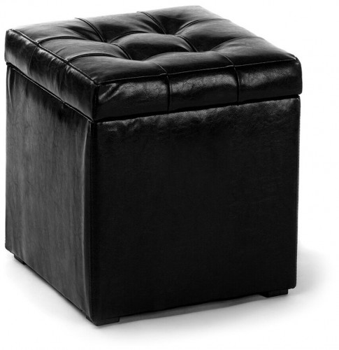 пуф шарм-дизайн люкс с ящиком черный в Прокопьевске