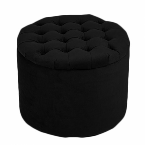 пуф wooden круглый чёрный в Прокопьевске