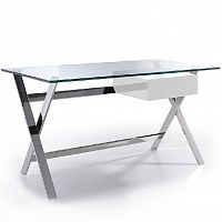 письменный стол angel cerda стеклянный от angel cerda белый в Прокопьевске