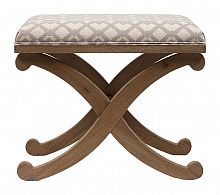 табурет деревянный мягкий x-leg stool коричневый в Прокопьевске
