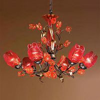 люстра 6755/8 v0889 от mm lampadari коричневая/красная в Прокопьевске
