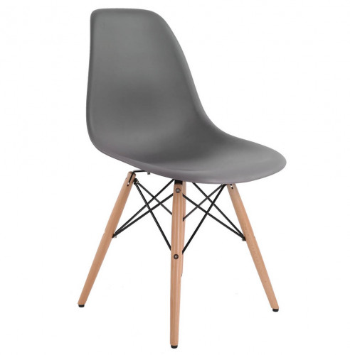 стул деревянный pc-015 серый (eames style) в Прокопьевске