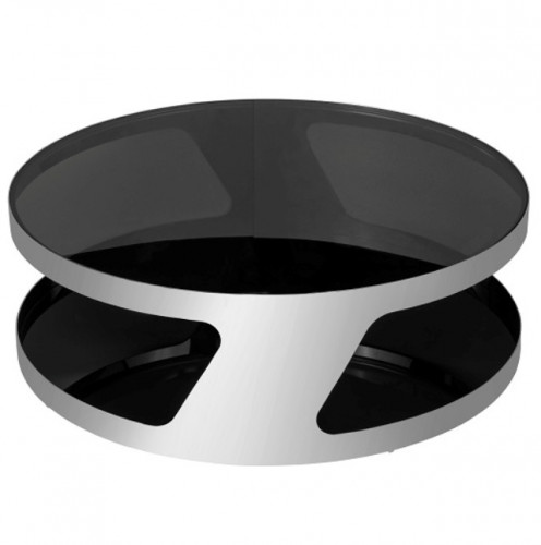столик журнальный circle black серебряный , чёрный в Прокопьевске
